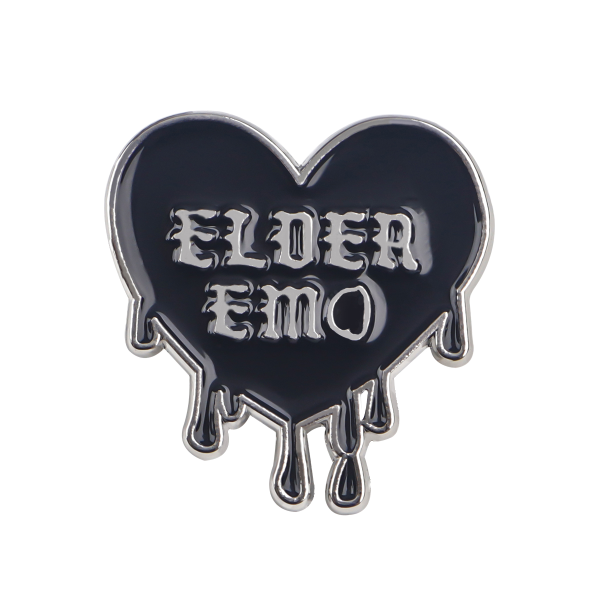 エモエナメルブラックハートブローチ,バックパックのバッジ,洋 - Women'S Emo Accessories のレビューと価格