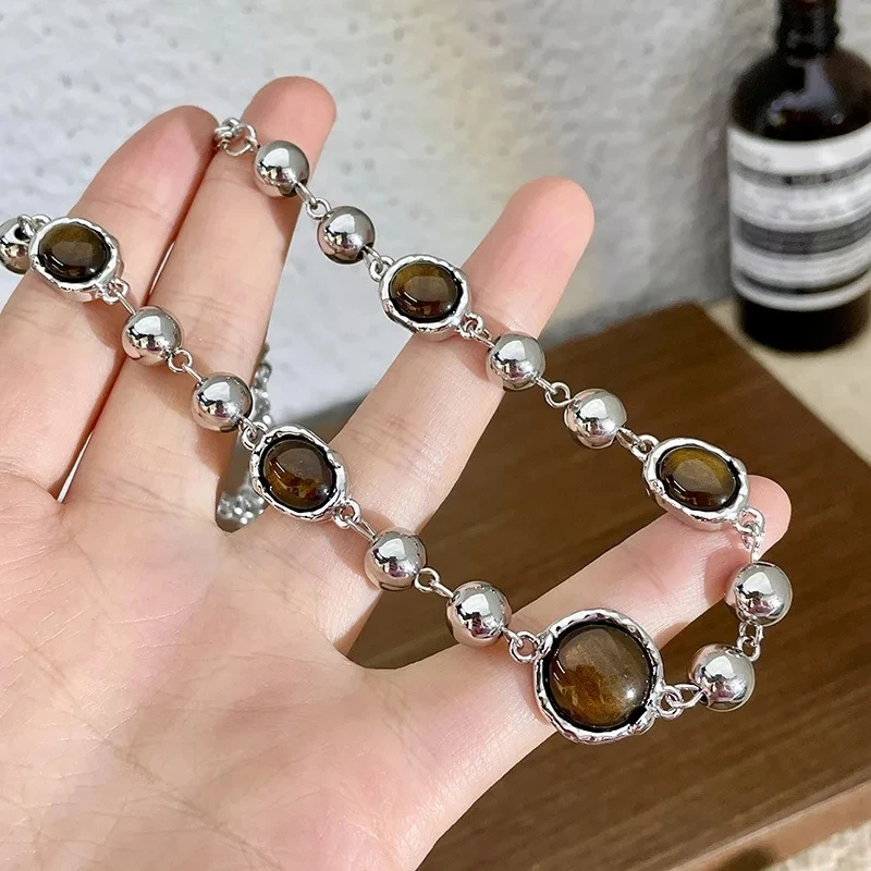クロスハートレッドストーン手骨ペンダントチョーカーチェーンネ - Women'S Emo Accessories のレビューと価格