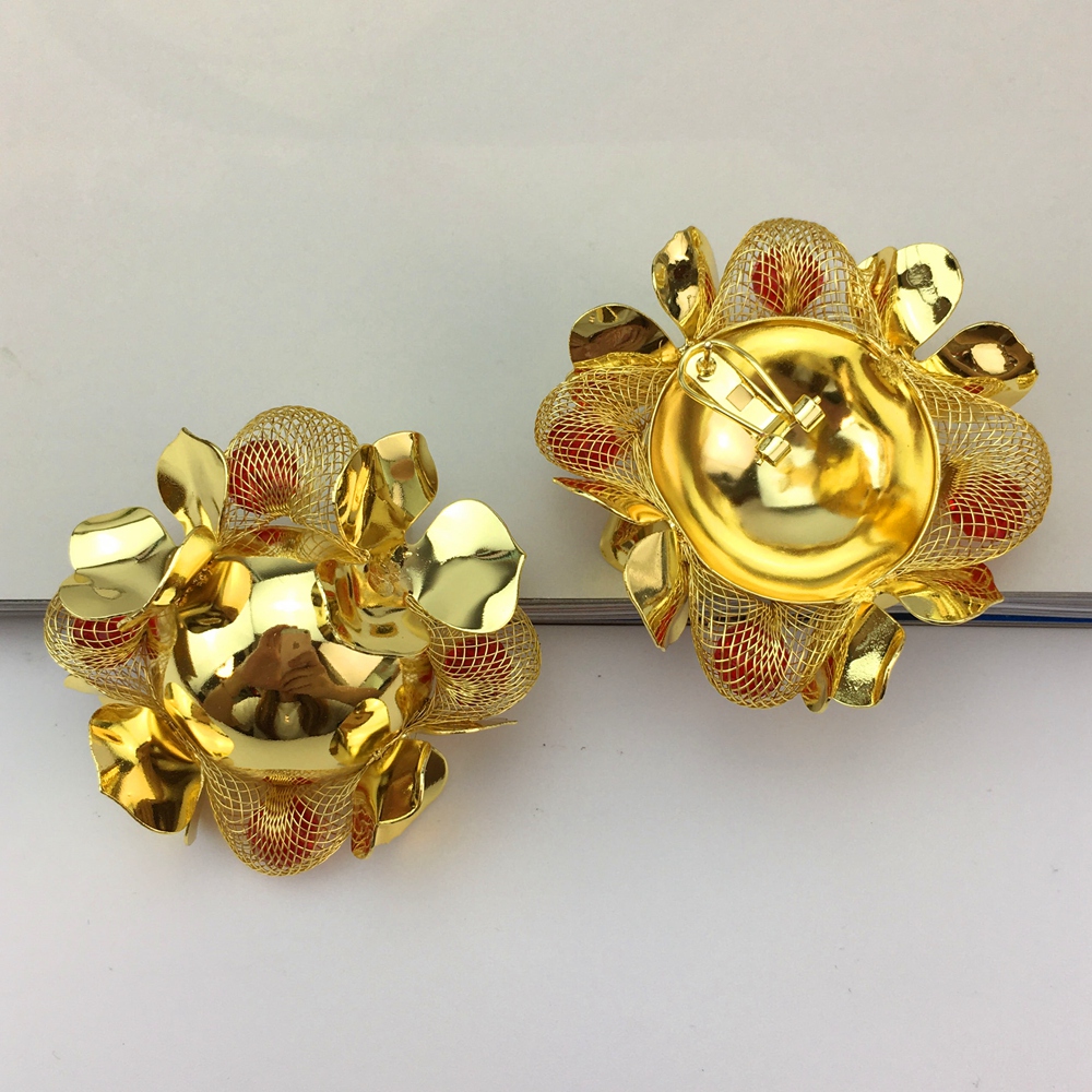 Yuminglai-女性のための高級ゴールドメッキイヤリング - Women Accessories Dubai のレビューと価格