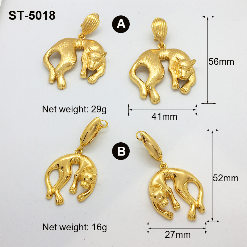 女性のためのアフリカの動物のドロップイヤリング,ヒョウのステ - Women Accessories Dubai のレビューと価格