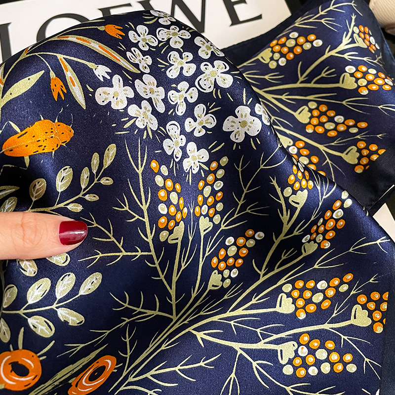 2026 ファッション 100% リアルシルクスクエアサテン - Silk Scarf Square のレビューと価格