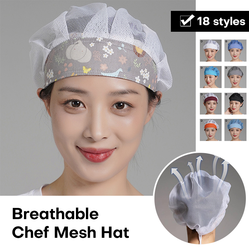 男性と女性のための防塵弾性調理キャップ、シェフの帽子、通気性 - Women Kitchen Accessories のレビューと価格