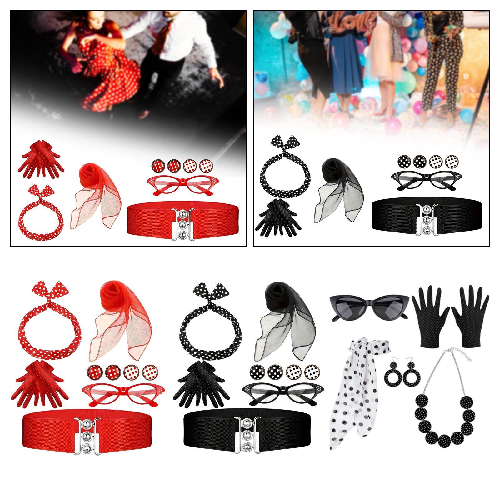 1950年代風の女性用コスチュームアクセサリーセット。スカー - Women'S Accessories In The 1950S のレビューと価格