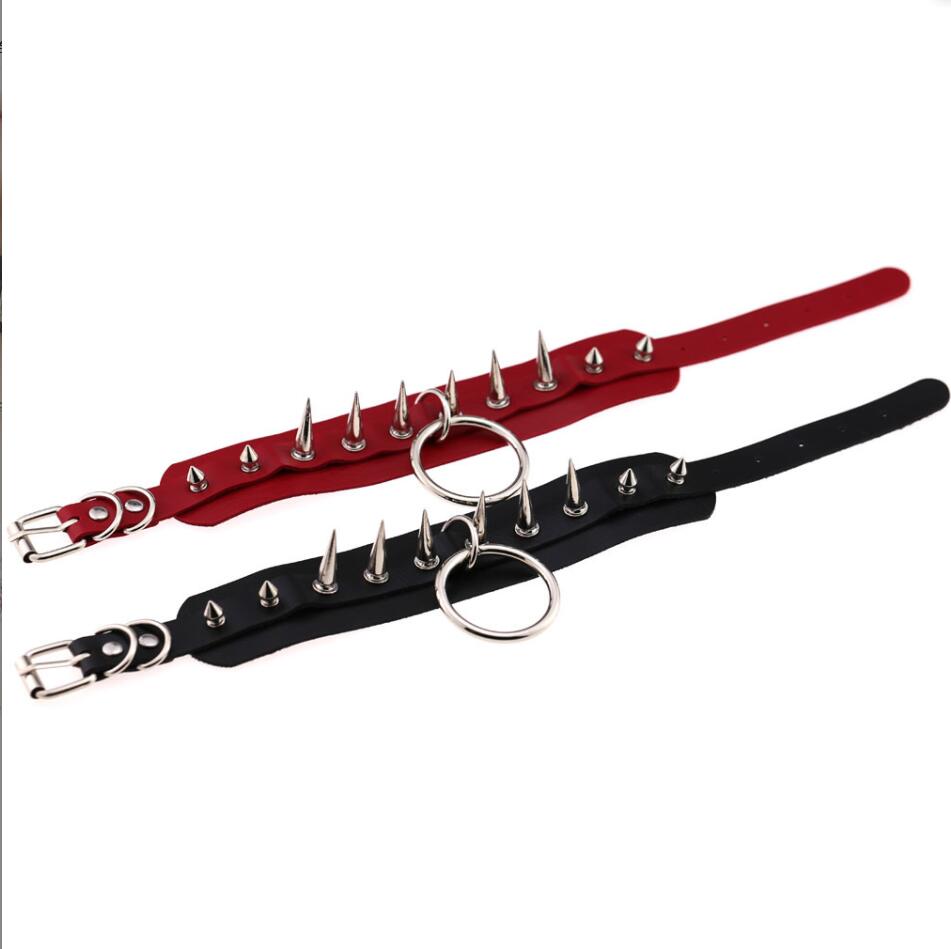 男性と女性のためのスパイクと金属のネックレス,宝石,パンク, - Women'S Emo Accessories のレビューと価格
