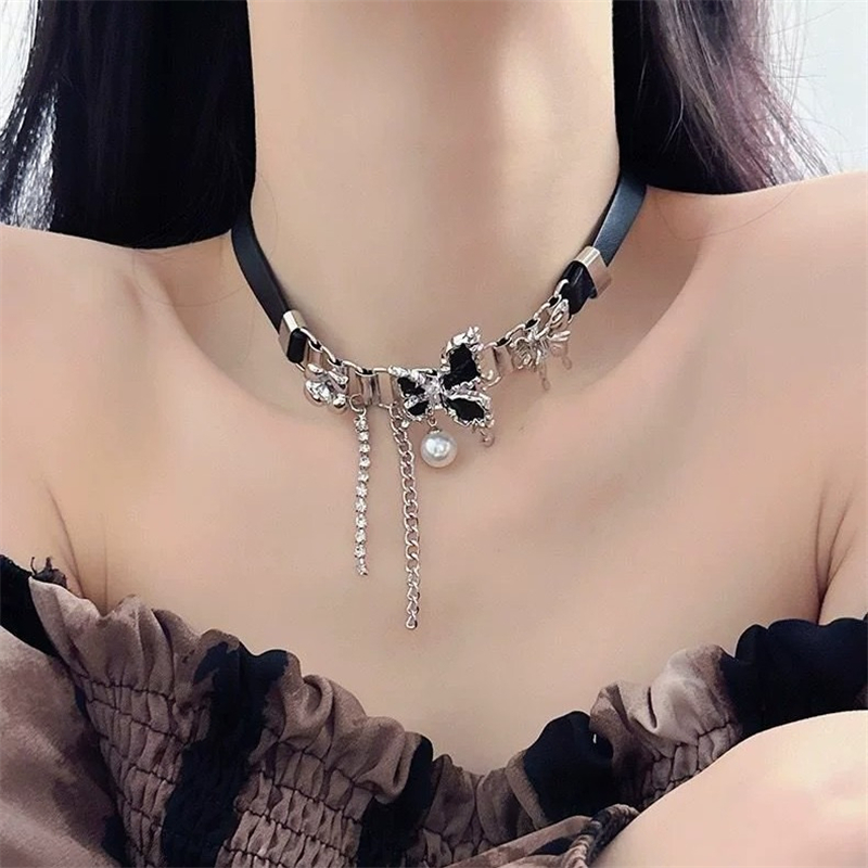 Y2K ヴィンテージ蝶クロスハートスターネックレス女性男性パ - Women'S Emo Accessories のレビューと価格