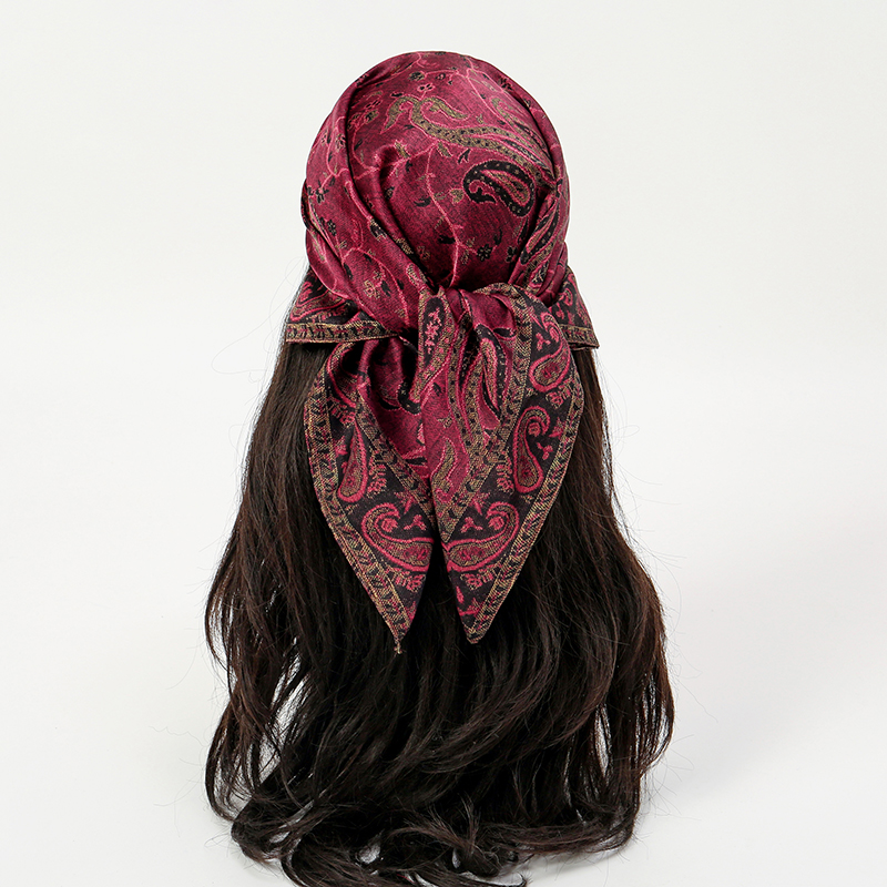高級シルクスカーフ 70*70 センチメートル正方形レトロペ - Silk Scarf Square のレビューと価格